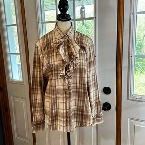 Plaid Lauren Ralph Lauren Button Up Top